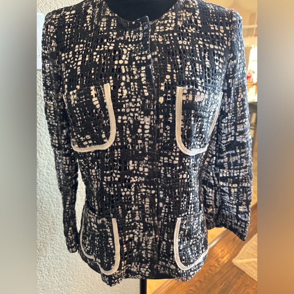 SOLD Stunning size 38 Escada jacket with hidden snap buttons